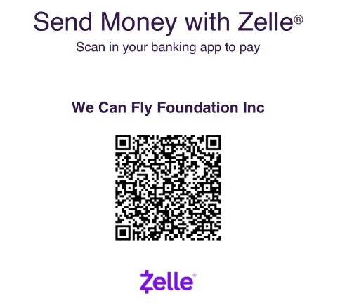 Zelle QR Code We Can Fly Foundation